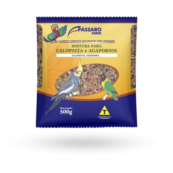 Mistura para calopsitas e agapornis